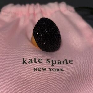 Kate Spade Black and Gold Mood Ring - Size 8 NWOT